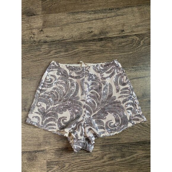 Show Me Your MuMu Pants - Women Show Me Your Mumu Sequin Sawyer Disco Hot Pant sequin High Waist Shorts XS